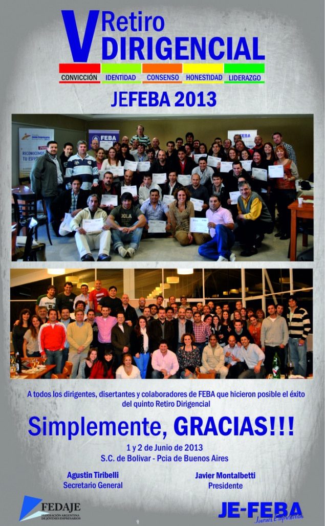 Jóvenes Empresarios UCIP participaron del Retiro Dirigencial 2013