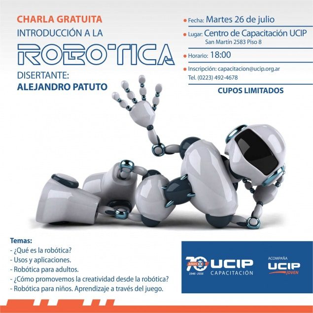Charla gratuita: Introducción a la robótica