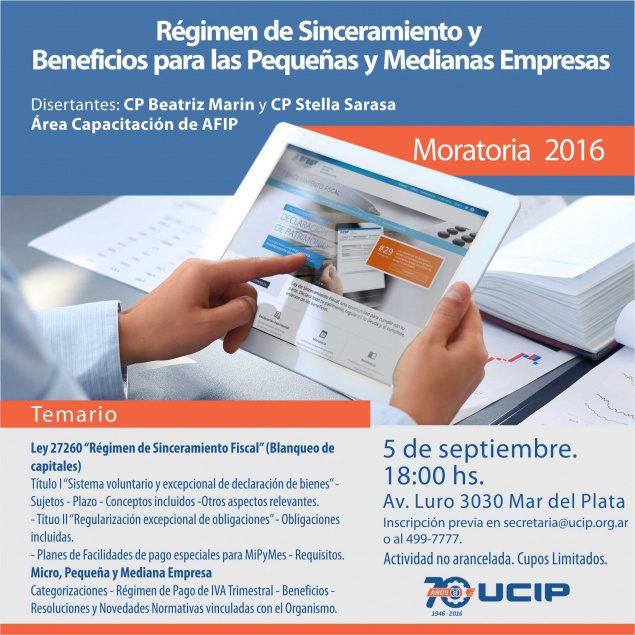 Régimen de Sinceramiento y Beneficios para las Pequeñas y Medianas Empresas