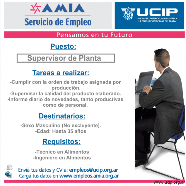 BÚSQUEDA LABORAL – SERVICIO DE EMPLEO UCIP AMIA