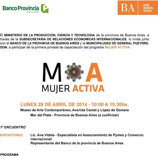 Invitación a la «Jornada de Mujer Activa»