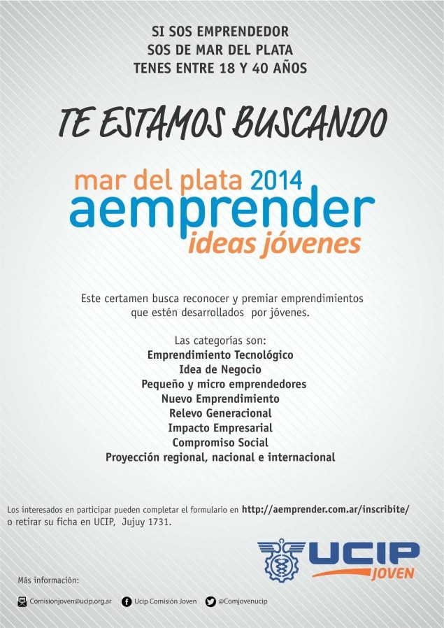 Quedan pocos días para completar la inscripción al premio “Aemprender 2014”