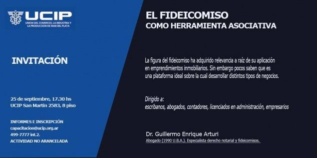 Charla: «El Fideicomiso como herramienta asociativa»