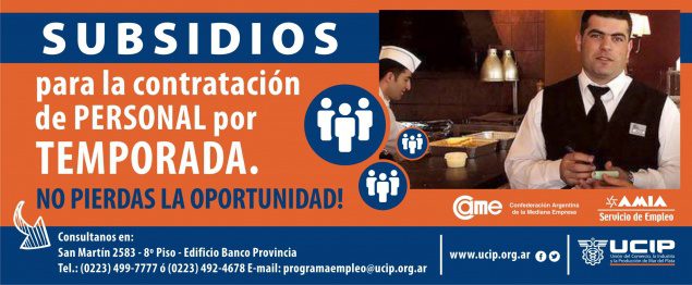 Subsidio para la toma de Personal Temporario