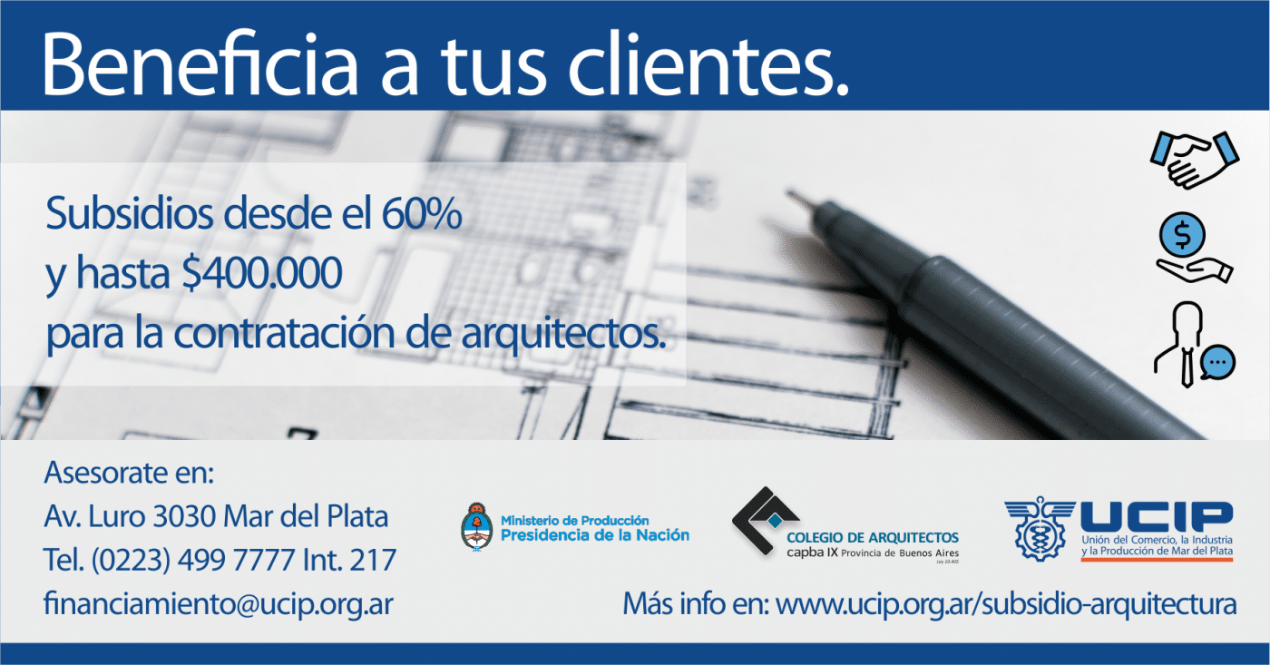 Nueva línea de subsidios para la contratación de arquitectos