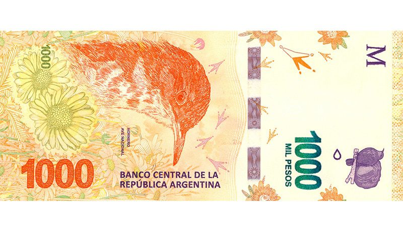 Medidas de seguridad del billete de $1000