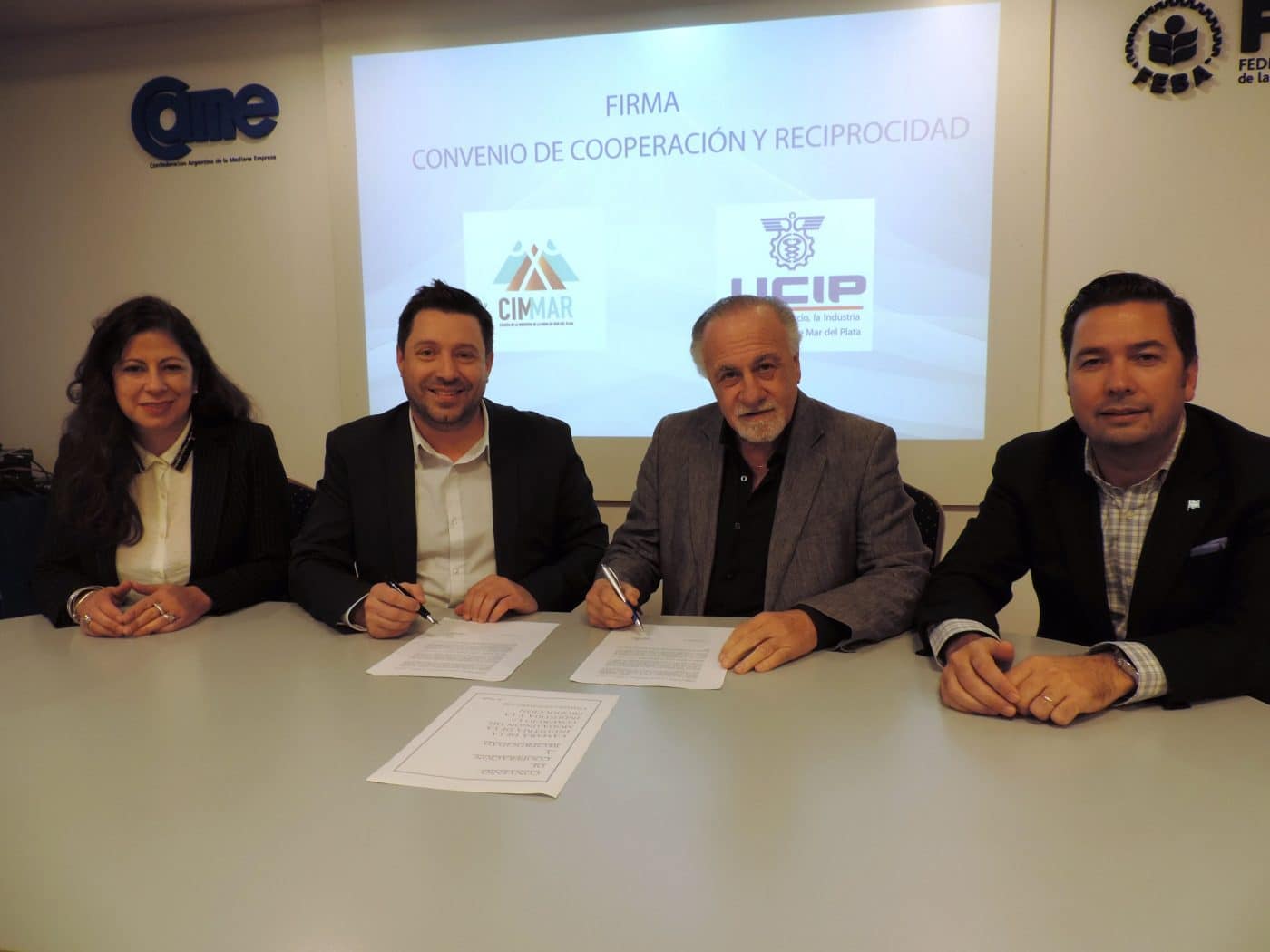 UCIP y CIMMAR firmaron un convenio de cooperación y asistencia técnica