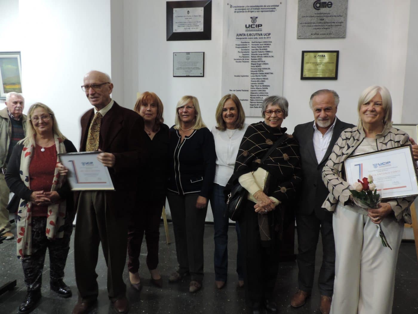 UCIP agasajó a artistas reconocidos de Mar del Plata