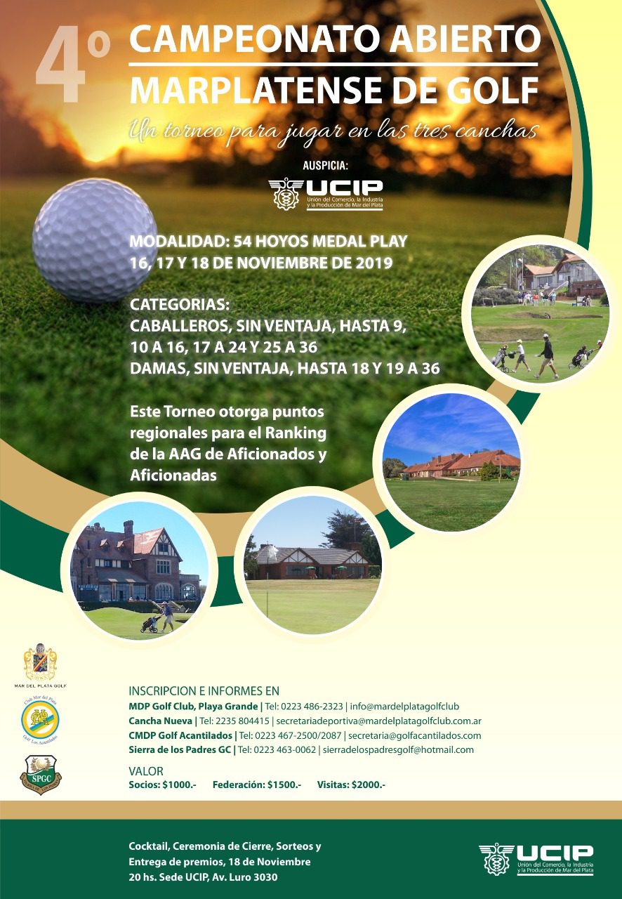 Se presenta el 4º Campeonato Abierto Marplatense de Golf