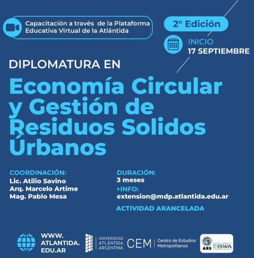 Diplomatura en Economía Circular y Gestión de Residuos Sólidos Urbanos