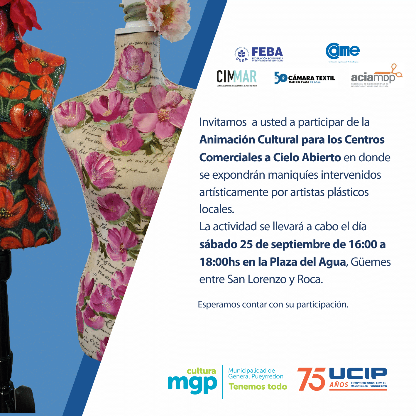 Exposición de Maniquíes intervenidos por artistas locales