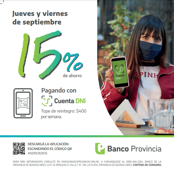 Promoción Septiembre “Comercios de Cercanía» de Banco Provincia