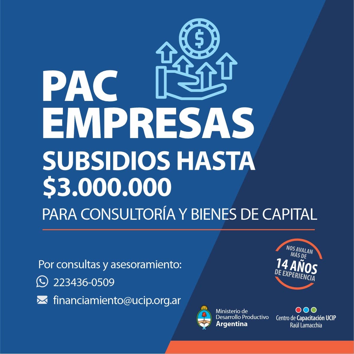 UCIP asesora sobre la línea de Subsidios para Pymes: PAC Empresas