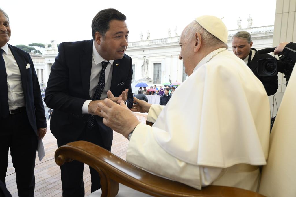Blas Taladrid visitó al Papa Francisco