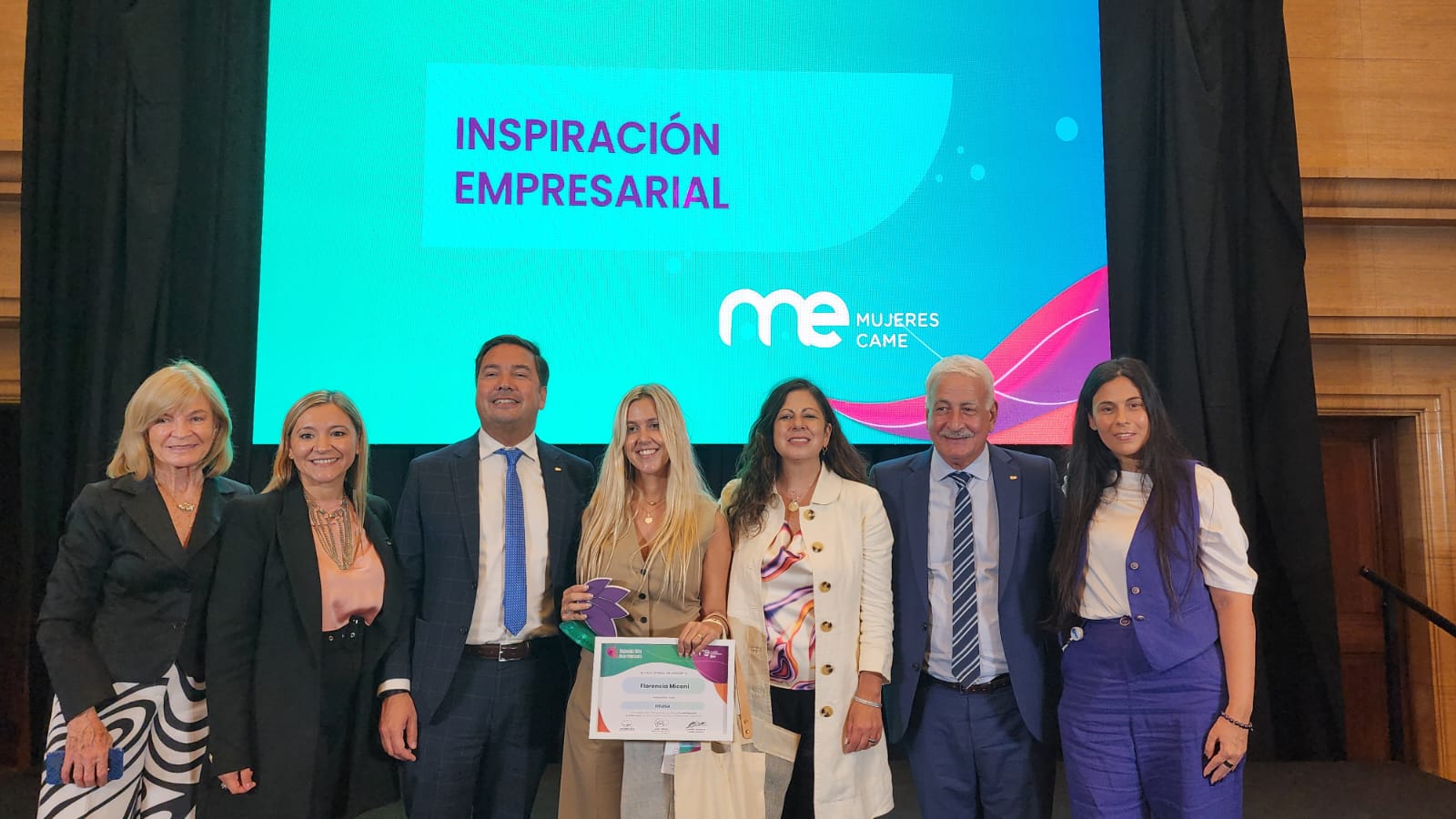 CAME distinguió la empresaria Florencia Miconi