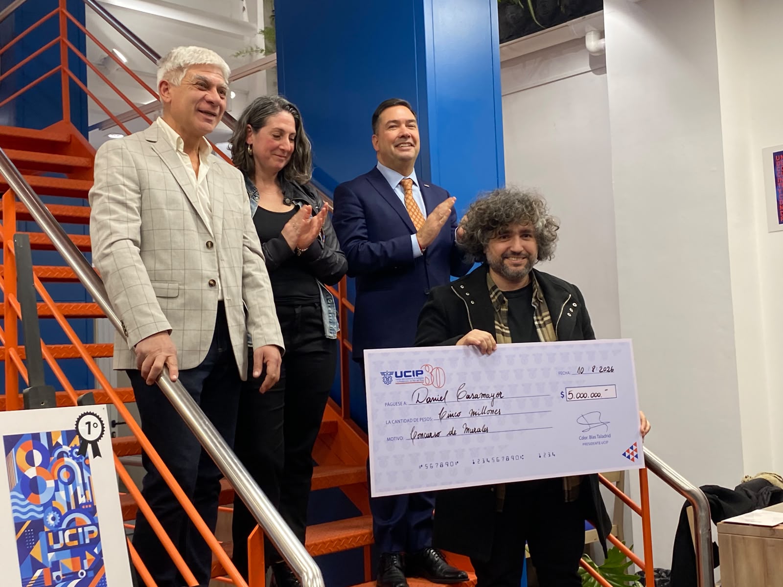 Daniel Casamayor ganó el concurso de murales